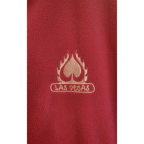 Las Vegas Embroidered Pink Fleece Zip Up Sweatshirt- Women's Size Large - Picture 2 of 4